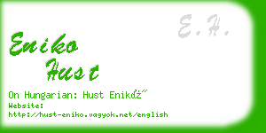 eniko hust business card